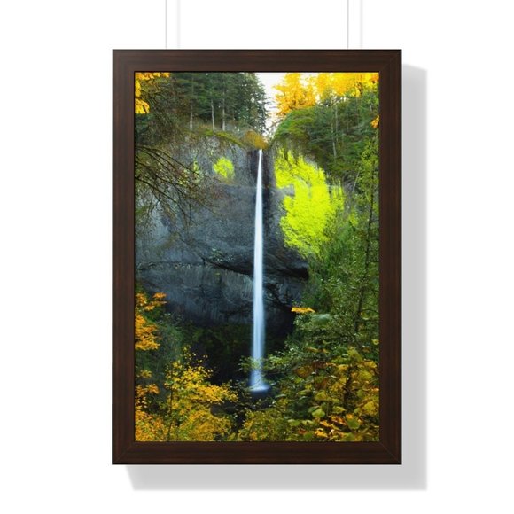 Latourelle Falls, Oregon In Autumn Waterfall Wall Art Design Poster Print Decor - Picture 7 of 9